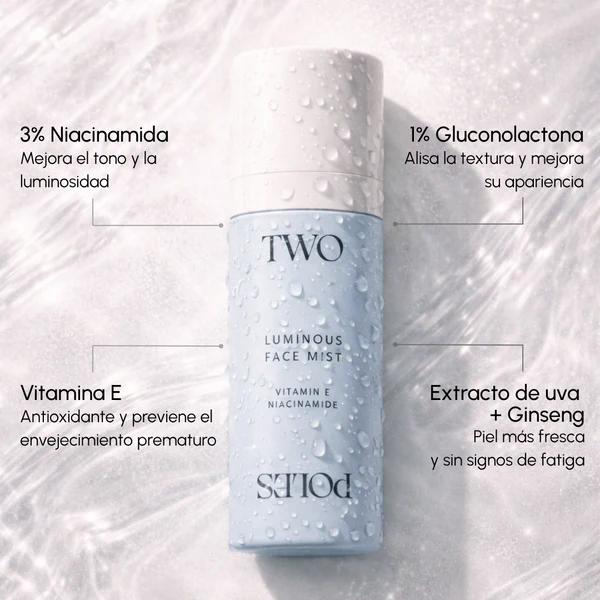 TWO POLES LUMINOUS FACE MIST 80ML - Imagen 2